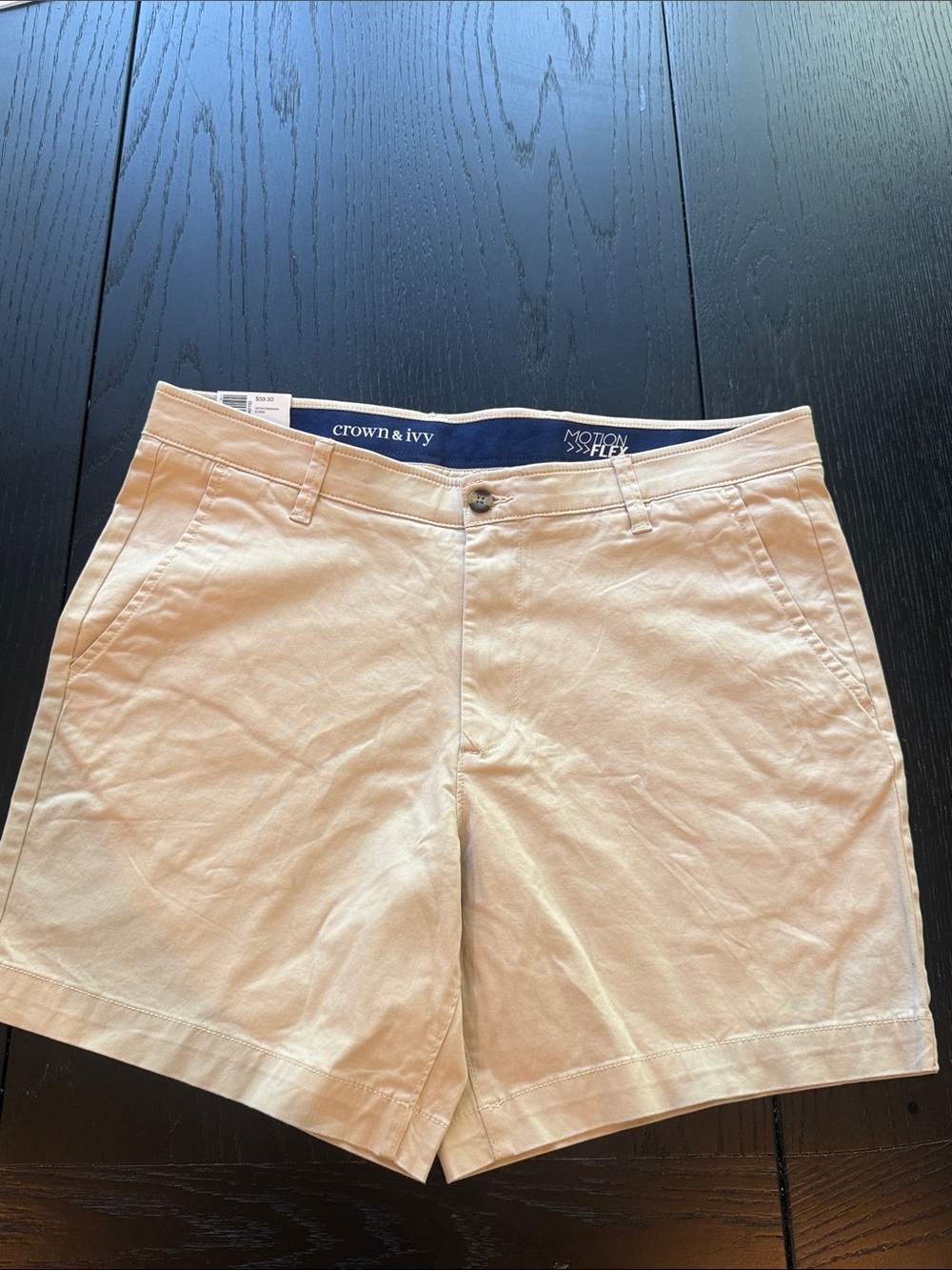 NWT crown & ivy mens 7” chino shorts men’s size 36